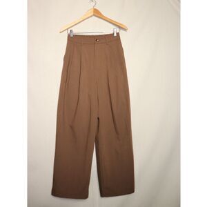 Vintage Brown High Waisted Pleated Trousers